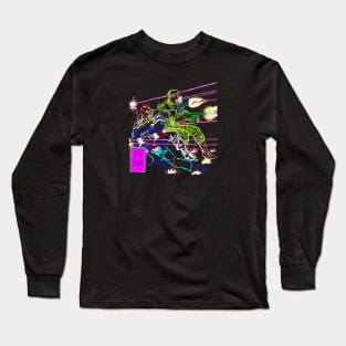 GI Joe Fire Fight in Neon Long Sleeve T-Shirt